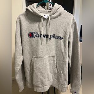 Champion stitched logo hoodie M